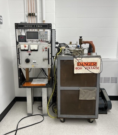 Inverse Z-Pinch MHD Experiment