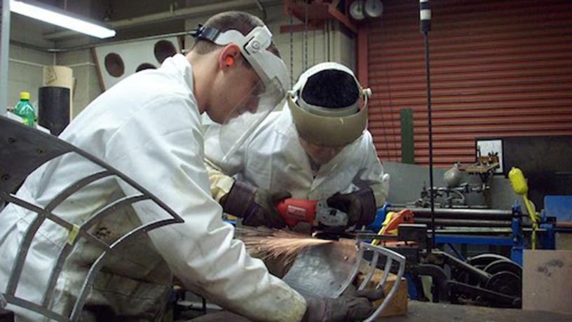 Columbia researchers machining instability control actuators for HBT-EP Columbia researchers machining instability control actuators for HBT-EP