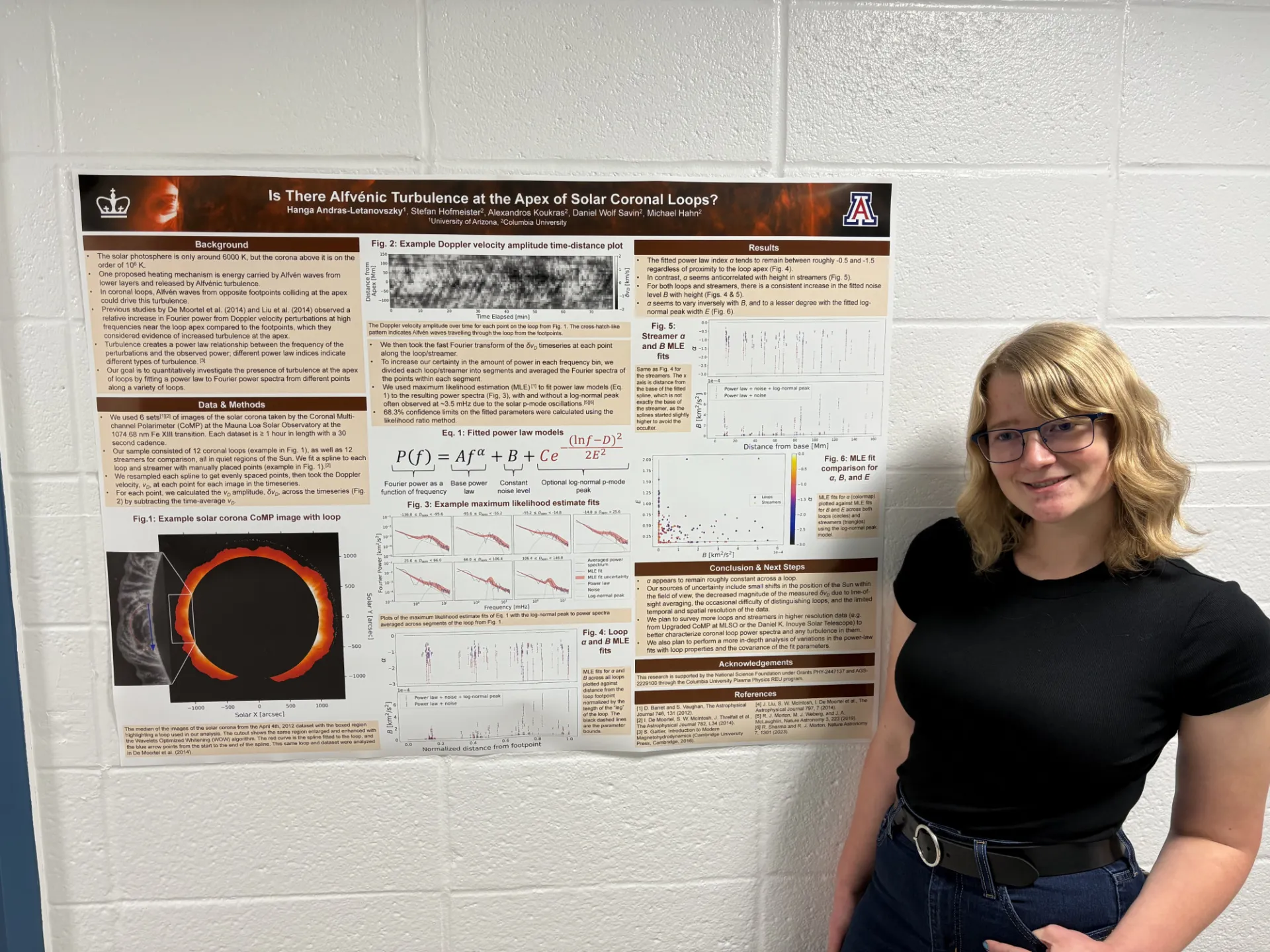 Hanga Andras-Lentanovszky: Is There Alfvénic Turbulence at the Apex of Solar Coronal Loops?