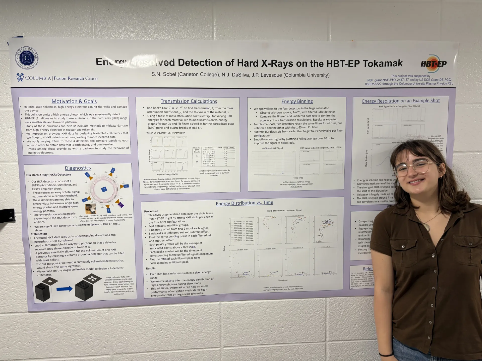Sonia Sobel: Energy-resolved Detection of Hard X-Rays on the HBT-EP Tokamak
