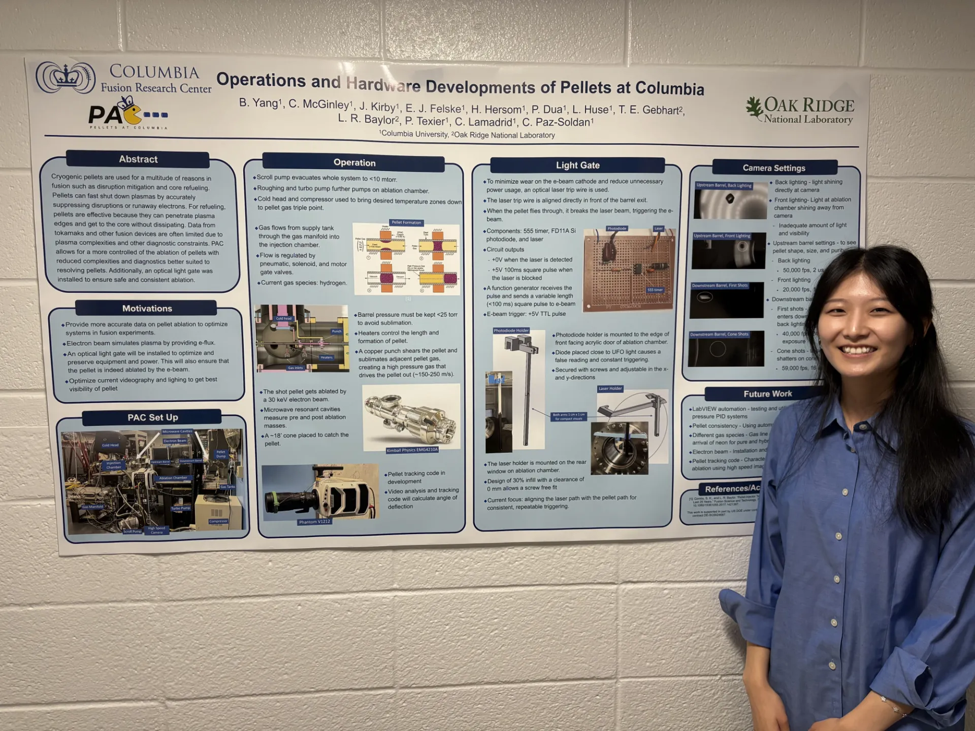 Brianna Yang: Operations and Hardware Developments of Pellets at Columbia
