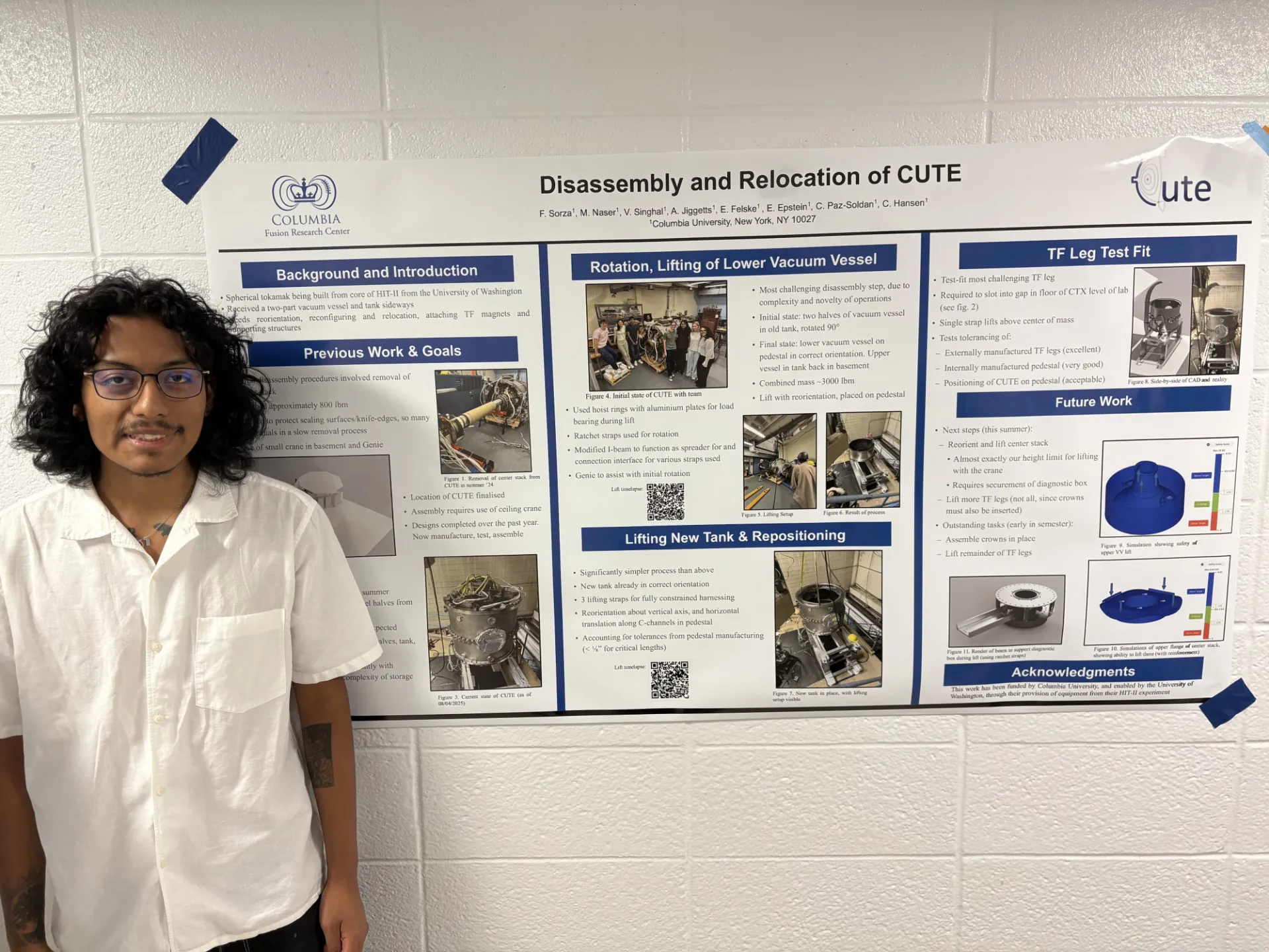 Franco Sorza-Enriques: Disassembly and Relocation of CUTE