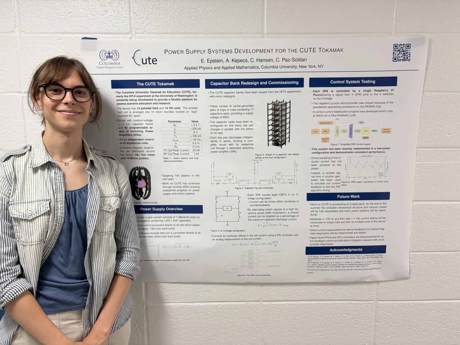 Emily Epstein: Power Supply Systems Development for the CUTE Tokamak