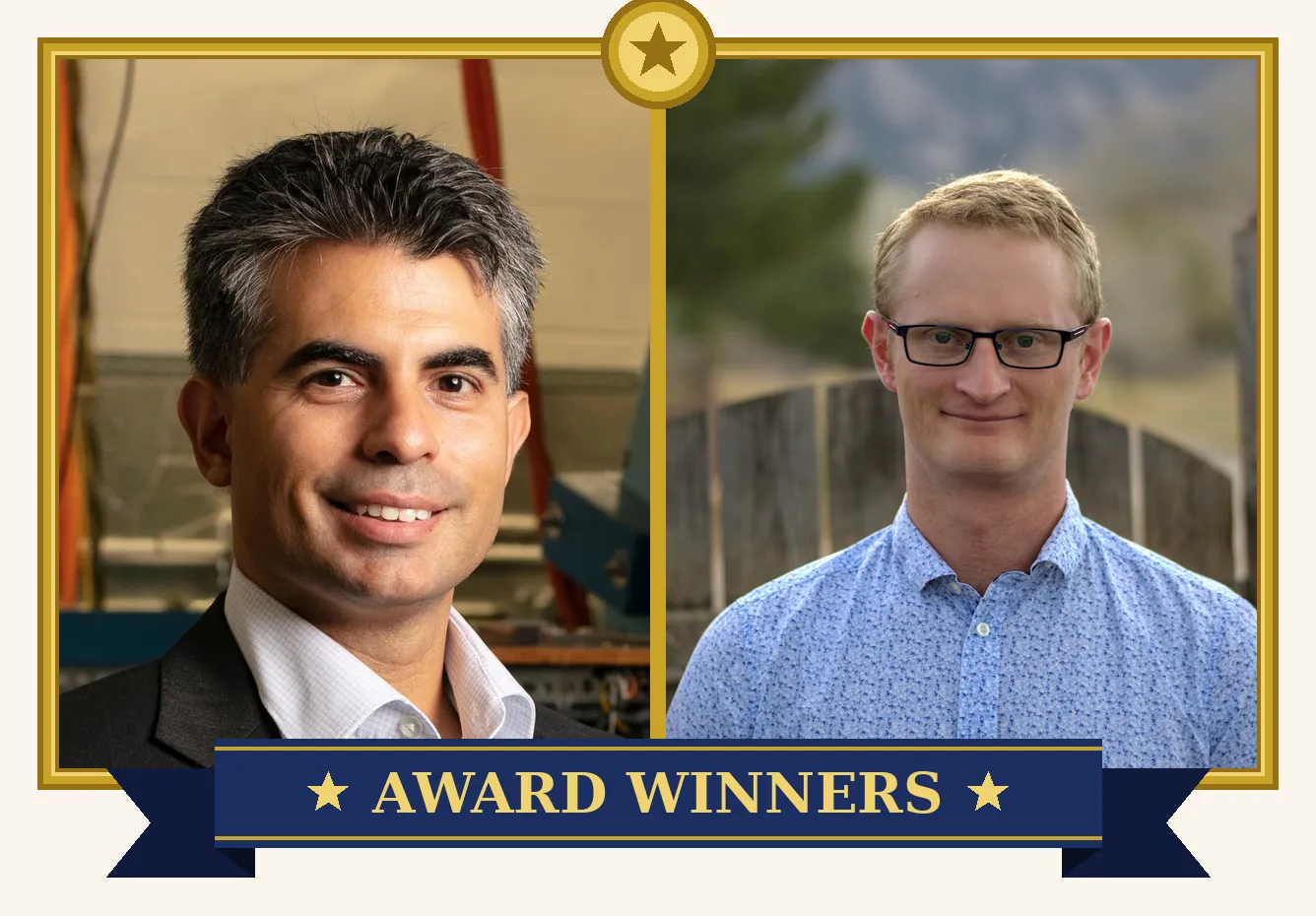Carlos Paz-Soldan (left) and Oak Nelson (right) are part of the team that won the 2026 John Dawson Award from APS-DPP. 