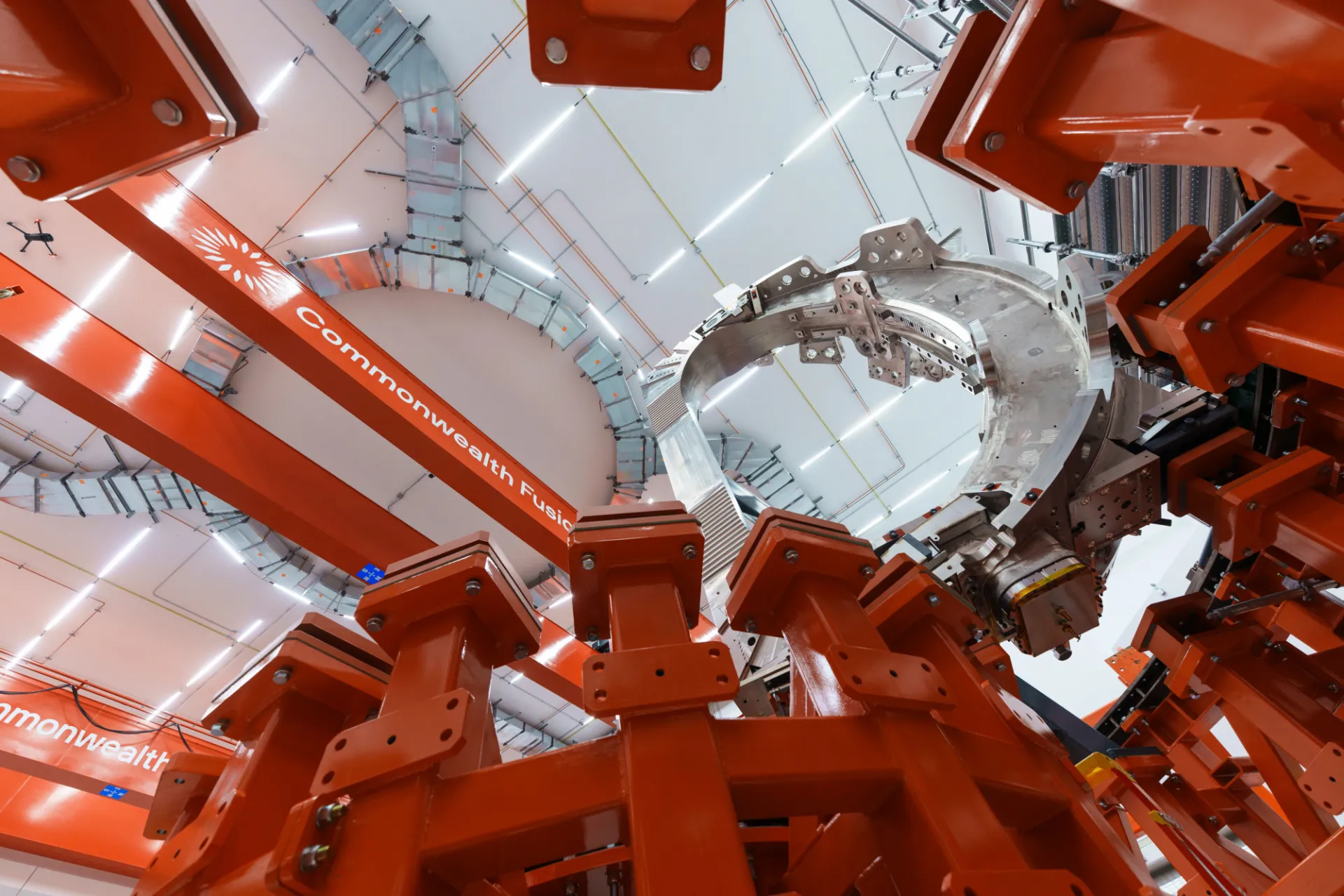 The first D-shaped toroidal field magnet. Image Credit: Commonwealth Fusion Systems