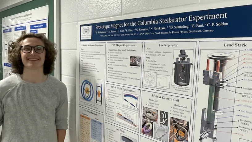 Kalen Richardson - Prototype Magnet for the Columbia Stellarator Experiment (winner of best poster prize)