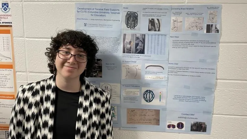 Alissa Sherbatov: “Development of Toroidal Field Supports for CUTE”
