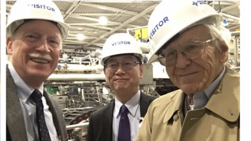 Mike Mauel, Mitsuru Kikuchi, and Ken Fowler at NAS Meeting at DIII-D (2018)