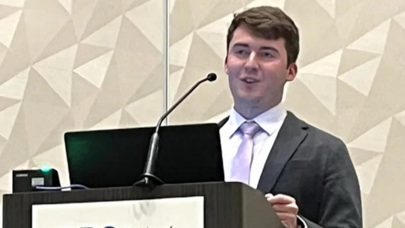 

Doctoral student, William Boyes, was invited to present his doctoral work "Scenario Development and MHD Stability of Negative Triangularity Plasmas in DIII-D"

