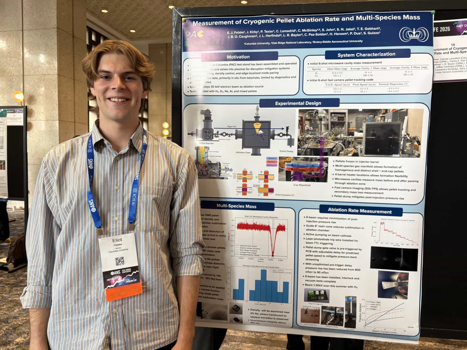 Eliot Felske presenting Pellets At Columbia