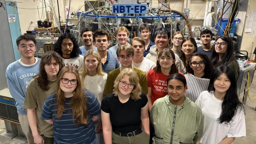 Undergraduates researching fusion at Columbia University